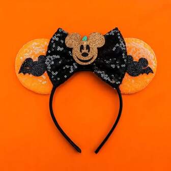 Disney Disney Mickey Series Headbands, Featuring Cute Bow Decorations, Are Perfect For Ladies And Girls' Halloween Party Outfits