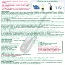 VAORLO 2-In-1 Bluetooth 5.4 Transmitter Receiver, Stereo 3.5mm AUX Wireless Audio Adapter With Microphone, Compatible With TV, Computer, Headphones, Car, Airplane - Black - View 3