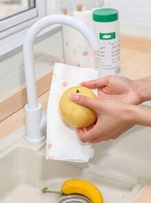 50/100/200/400pcs Disposable Reusable Kitchen Cleaning Cloths - Non-Stick And Easy To Clean, Suitable For All Household Needs, Tear-Off, Wet And Dry Towels, Non-Woven Oil-Absorbing Cleaning Rags, Drying Cloths