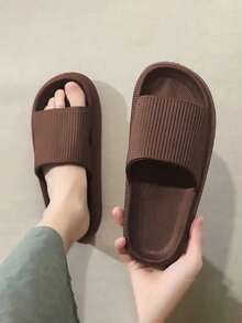 2025 New Fashion Versatile EVA Couples Slippers, Unisex Casual Simple Indoor/Outdoor House Bathroom Slide Sandals, Comfortable Soft Anti-Skid Thick Sole, Lightweight & Convenient, High-End Couples Slippers,