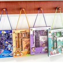 1 Set New Cartoon Cute Stationery Set, Stationery Gift Set, Suitable For Girls And Boys, Surprise Stationery Gift Box, Cute And Practical, Suitable For Gifts