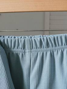 Toddler Boys Fresh Blue Outfit - Half-Open Collar Long Sleeve Polo Shirt + Contrast Trim Jogger Pants, Fashionable & Energetic Set Suitable For Spring/Autumn School, Outdoor, Casual Wear