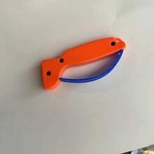 1 pieza Afilador de cuchillos de acero de tungsteno, material de PVC, herramienta de afilado manual para cuchillos de bolsillo, cuchillas dentadas, hachas y sables - restaura y repara cuchillos de cocina, kit de afilado de cuchillos - Multicolor - Ver 16