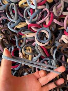 5pcs/Set Minimalist Hair Claw Clips, Hair Ties, Scrunchies, Elastic Hair Bands, Hair Ropes, Morandi Color Series, Gifts, Hair Accessories, Head Accessories - Multicolor - View 10