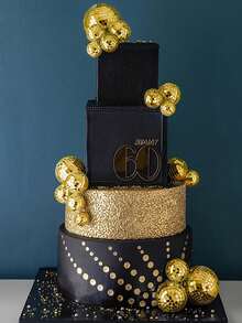 6 Pieces Pink Disco Ball Cake Toppers, Reflective Mirror Ball Cake Toppers, Mini Disco Mirror Ball Decorations - Plastic Reflective Silver Decorative Pendants, Mirror Ball Reflective Glass Balls, Home Hanging Decorations, Suitable For 70s Disco Themed Party Decorations Birthday Holiday Party Decorations, Disco Themed Party Background