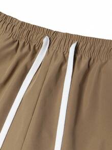 1 件青少年男孩休闲运动户外工装裤，带大口袋，春秋季，适合返校