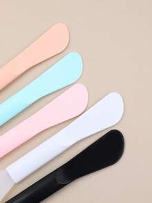 1/2/3/5/10件硅胶刮刀二合一双头面膜刷软硅胶无刷面膜刷DIY面膜涂抹器护肤涂抹工具