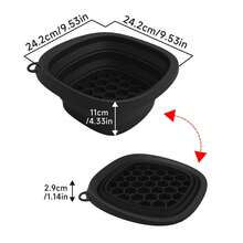 Reusable Silicone Face Ice Bath Bowl - Portable Foldable Wash Basin With Built-In Tray, Suitable For Daily Home Morning Skincare - Multicolor - View 7