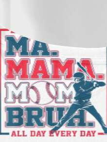 T shirt uomo LOUD AND PROUD MA MAMA MOM BRUH ALL DAY EVERY DAY maglietta casual alla moda idea regalo originale per papà festa della famiglia novità vestibilità comoda  esclusiva