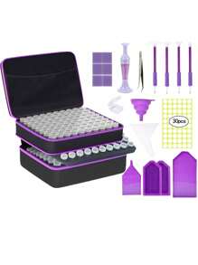 30/60/240 Slot Diamond Painting Accessories Set, Quick Assist Tools And Pen Tray, Suitable For Diamond Art Enthusiasts
