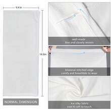Ultra-Breathable Summer Neck Gaiter Face Mask Scarf, Waterproof, Windproof , UV Protection With Adjustable Drawstring | Unisex Design | Perfect Gift For Family, Friends - 白色 - 查看 6