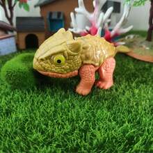 20 件儿童拇指玩具恐龙、迷你恐龙手指木偶套装、迷你卡通恐龙手指木偶、派对礼物、玩耍、学校复活节礼物、（恐龙款式随机）、学校用品老鼠木偶、动物派对礼物、带线木偶 - 彩色 - 查看 14