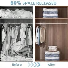 6 Pack Vacuum Storage Bags Cube Combo 3 Jumbo+3 Medium Vacuum Seal Bags For Clothing Bedding Blanket Space Saving Closet Organization - Kem - Xem 6