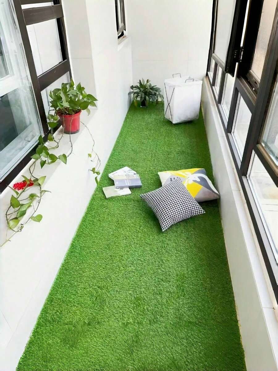Premium Artificial Grass Turf - Realistic Soft Outdoor Carpet, High-Quality High-Density Grass Mat Suitable For Garden, Wedding, Patio, Pet Training, Playground - Ideal For Backyard, Balcony, Rooftop, Camping Decor, Natural Appearance, Easy Installation, Home Gardening, Durable Material, Wedding Decoration - Green - View 1