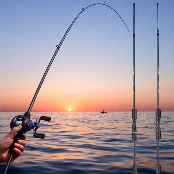 1pc Fishing Rod, Casting Rod, Suitable For Ocean, Lake, River, Pond, Stream Fishing, Comfortable Grip, Ideal For Beginner Anglers