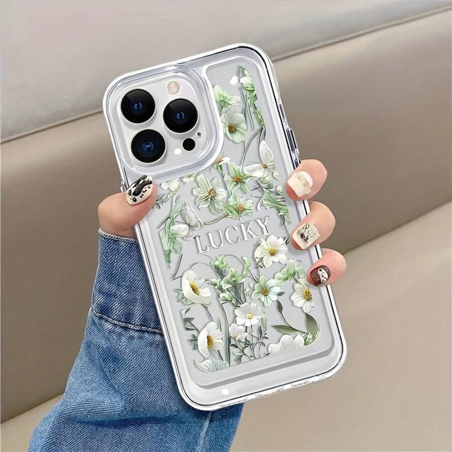 Funda para teléfono móvil compatible con phone 16 Pro Max, 16 Plus, 16 Pro, 16, 15, 14, 13, 12 y 11. Esta innovadora y elegante funda transparente de TPU suave cuenta con un diseño único, orificios de precisión para la lente y es resistente a golpes y caídas. Gotas. - transparente - Ver 1