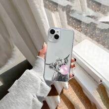 Funda transparente para teléfono con diseño de vaca, 11, 12, 13, 14, 15, 16 - Blanco - Ver 4