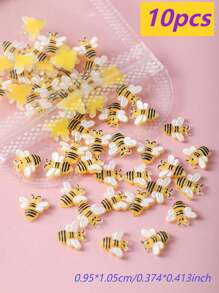 10 Piezas/30 Piezas/50 Piezas/100 Piezas Varios Mini Adornos de Abeja 3D de Resina, Accesorios de Arte de Uñas de Insecto Amarillo de Dibujos Animados Kawaii Sin Olor de Respaldo Plano, Accesorios de Uñas de Alas Amarillas Pequeñas de Estilo Multicolor Transparente de Gelatina Adecuados para Mujeres Manicura DIY, Salón de Uñas, Scrapbooking y Manualidades, Decoración de Abeja Serie de Medio Oriente Estilo Japonés y Coreano Suministros de Uñas Encantos de Uñas Gemas de Uñas