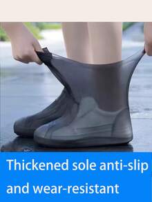 1 Pair/2 Pairs/3 Pairs Unisex Waterproof Shoe Covers, Anti-Slip Thick Durable Rain Boots Overshoes For Rainy Days Insulation, Galentines, Puppy, Carnival