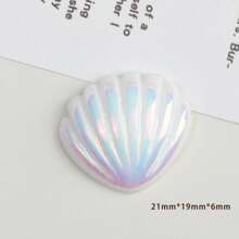 15 个贝壳形图钉，软木板贝壳装饰图钉，适用于学校、办公室、公告板、地图、照片墙、备忘板、学校用品、返校