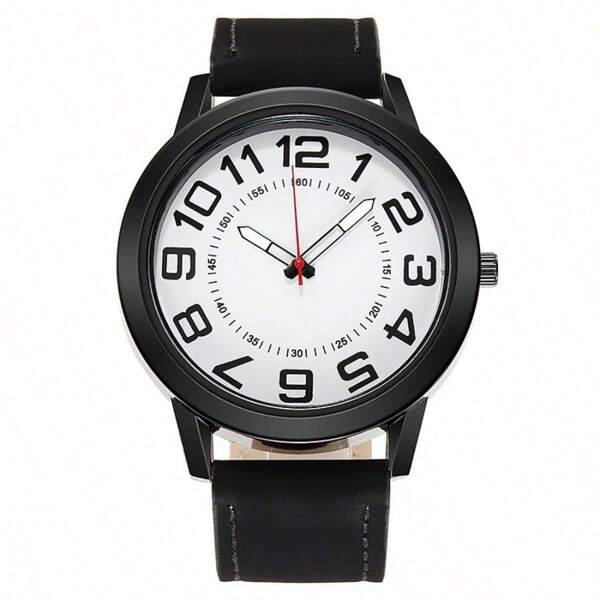 Men's Quartz Business Watch – Fashion Sport Series With Faux Leather Strap