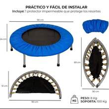 Trampolín de ejercicio compacto para interiores - Rosa - Ver 4