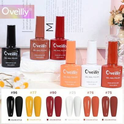 6pcs/Set Macaron Color Nail Polish, 10ml/Bottle, 6 Vibrant Macaron Colors, Dopamine Inspired