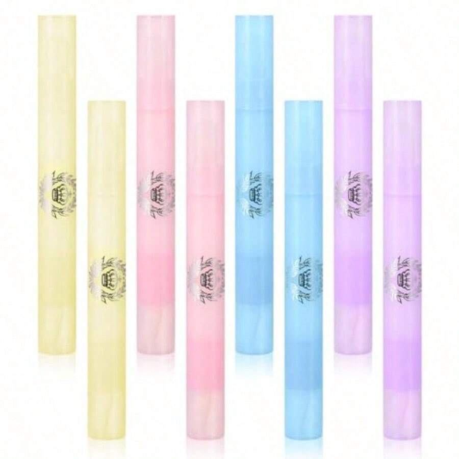 8pcs Nail Polish Remover Pen Gel Nail Polish Corrector Pen Polish Cuticle Nail Edge Cleaning Pen With Cotton Tip For Nail DIY Design Nail Polish Clean Up Tool -It Is Important For Beauties - As Pic - View 1