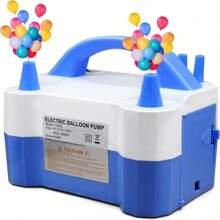 1 件粉色电动气泵，双孔充气泵，电动鼓风机，适用于派对和婚礼气球装饰 - 查看 10