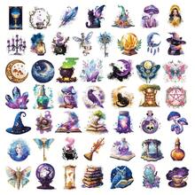 50 miếng dán trong suốt, họa tiết hoạt hình 2D, phong cách Dark Academia, chủ đề phù thủy, chủ đề không gian độc đáo, chất liệu vinyl, thích hợp dán lên bình nước, cốc, đàn guitar, hành lý, điện thoại, ốp điện thoại, máy tính xách tay, ván trượt, có thể dùng làm quà tặng. - C - Xem 6