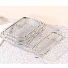 不锈钢细网过滤器和沥水篮，用于蔬菜过滤 - 厨房必备，过滤蔬菜