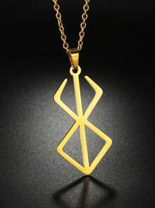 1 Pieza Nuevo Diseño Colgante De Collar Con Forma Geométrica Con Cadena, Joyería De Moda Para Hombres Y Mujeres Para Uso Diario Y Fiestas