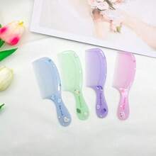 Small Cute Hair Comb2 Piece Mini Hair Comb Set For Lady      Fine Tooth Rat Tail Comb Portable AntiStatic Plastic Hairdressing Comb Hair Combs Gift For Wet And Dry -It Is Important For Beauties - Pink - View 7