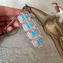 1个减压键盘键帽挂件 - 多色可选，带扣环，适用于机械键盘 - 完美的 情人节礼物和时尚配饰