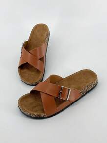Men's Casual Slip-On Sandals, Black Slippers And White Sandals, Unisex Flip Flops, Women's Slippers And Sandals, Suitable For Beach, Outdoor And Office Wear