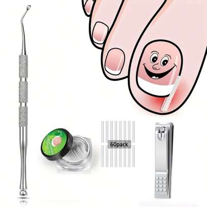 Set de 62 piezas de cortaúñas, kit de manicura y pedicura