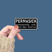 1/3pcs Chronically Ill & Spoonie Vinyl Stickers - Permanently Sick Autoimmune Disorder Awareness Magnets