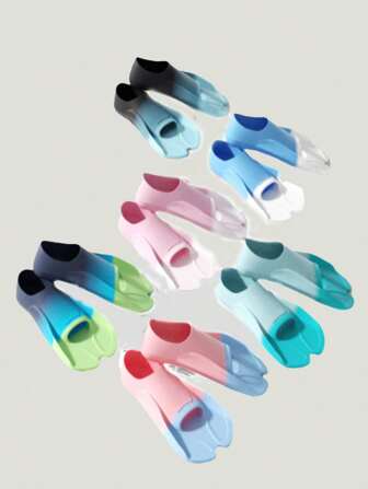 Pinne in silicone per nuoto, piedi da anatra per adulti per immersioni, accessori per snorkeling, pinne a gambe corte, attrezzatura professionale per l'allenamento di nuoto