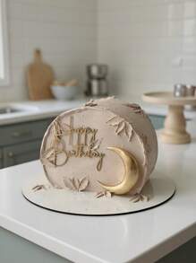 1 Stück/3 Stücke "Alles Gute zum Geburtstag" PMMA Kuchentoppers, moderne grafische Buchstaben Kuchendeko für Geburtstagsfeiern, Weihnachten, Giebel und Schriftzüge "Alles Gute zum Geburtstag" Kuchendeko-Säule für Geburtstagsfeiern, Weihnachten, Kuchendekoration, Kuchenaufsatz, Backzubehör, Küchen-Essentials, Backdekoration, Backzubehör, Kuchenzubehör, Geschenke für Feiertage, Dekorationen
