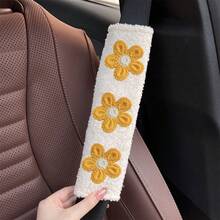 1pc/2pcs Car Seat Belt Shoulder Protector Fresh Floral Car Seat Belt Protector Soft And Comfortable - one-size - View 16