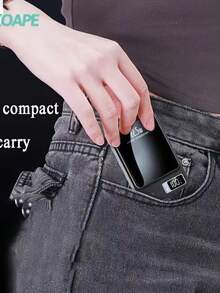 1 个 10000mAh 移动电源，22.5W/PD20W 超级快速充电，磁性无线充电器，便携式手机充电器适用于 16/ 15/14/13/12 设备/Android（USB、Type-C），带 LED 电池显示，户外应急电源备用电池组，便捷的移动充电器，便携式无线充电器 - 黑色 - 查看 5