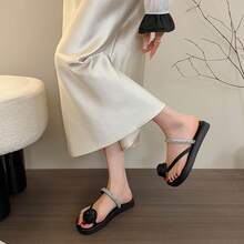 Women Flat Sandals - 銀色 - 查看 7