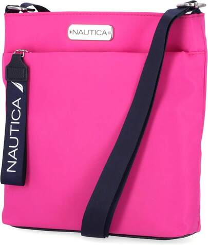 Bolso bandolera pequeño de nailon para mujer con correa de hombro ajustable