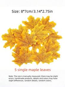 1 szt. - Jesienna girlanda z liści klonu, 5,6 stopy (1,7 m) - Sztuczna jesienna girlanda z liści klonu, wisząca, jesienna winorośl, dekoracja stołu - Trwała, wielokrotnego użytku, idealna na domowe przyjęcie z okazji Święta Dziękczynienia, kominek, kolację weselną, domowe przyjęcie weselne, wystrój domu, dekoracja stołu, jesienna dekoracja drzwi wejściowych, dekoracja do wnętrz i na zewnątrz, wystrój jesienny, dekoracja na Halloween, wystrój na Halloween