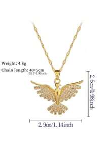 1pc Women's Phoenix Pendant Necklace, 316L Stainless Steel Necklace, Fashion Jewelry Gift - Phoenix Necklace - View 5