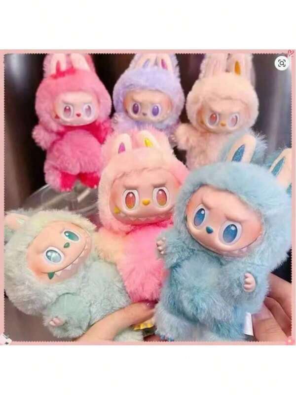 PopMart1/6pcs New L Abubu Third-Generation Gift Pulley Cloth Vinyl Doll Clothing, Special Style Fashion Play Blind Box Creative Youth Doll Toys. Suitable As A Birthday Gift Or Souvenir For Classmates, Friends, And Family (Random Style)Random Color Of Components