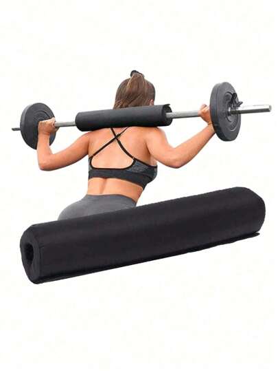 1pc Thickened Foam Barbell Squat Pad, Shoulder Support, Weightlifting Neck Cushion, Hip Thrust Barbell Cover For Gym Fitness Training