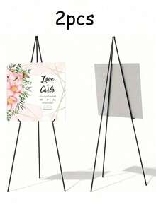 1 Giá đỡ giá vẽ có thể gập lại để trưng bày trên sàn Giá đỡ biển báo Chân máy màu đen cho biển báo đám cưới và áp phích Giá đỡ bảng chào mừng, Giá đỡ giá vẽ bằng kim loại có thể điều chỉnh trên sàn lớn Đế màu đen Quà tặng Phục sinh - Nhiều màu - Xem 16