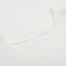 Sketch Handsome Anime Character Print Round Neck Short Sleeved T-Shirt 180G Pure Cotton Loose Fitting Unisex Top - 白色 - 查看 3