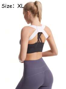 Corrector de postura ajustable para mujeres y hombres, soporte de postura invisible para adultos, cinta de soporte para la espalda y los hombros para mejorar la postura, soporte para la espalda y el pecho, cinta moldeadora del Body, unicolor de poliéster, accesorios de sujetador, sin batería requerida